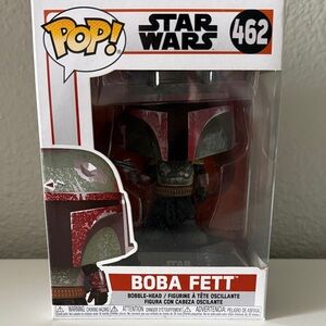 Pop Star Wars Boba Fett Figure - Red and Green